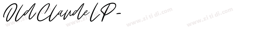 Old Claude LP字体转换